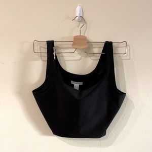 ReVamped Cropped Tank in Black, size XS